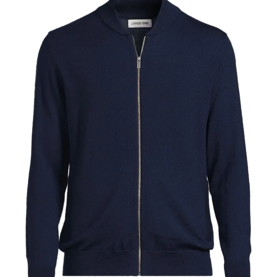 Merino-Cardigan mit Reißverschluss für Herren