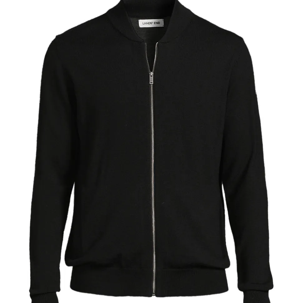 Merino-Cardigan mit Reißverschluss für Herren