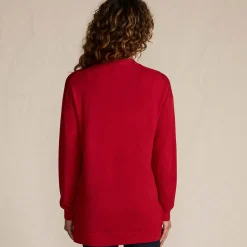 Merino-Cardigan mit Strassknöpfen für Damen