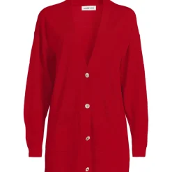 Merino-Cardigan mit Strassknöpfen für Damen