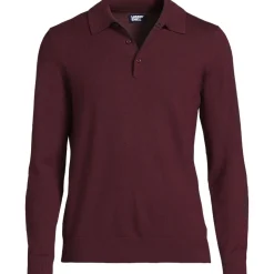Merino-Polopullover für Herren