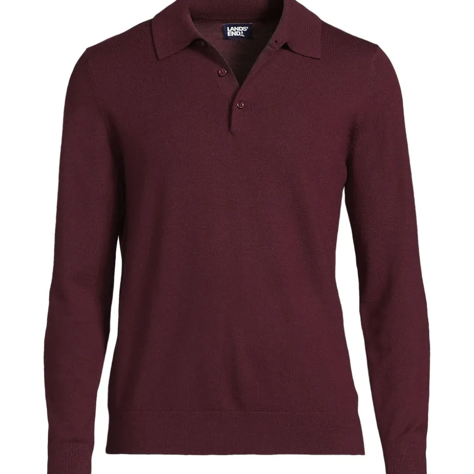 Merino-Polopullover für Herren