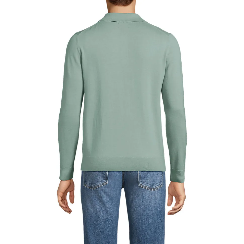 Merino-Polopullover für Herren
