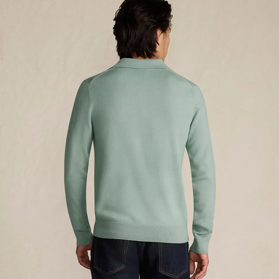 Merino-Polopullover für Herren
