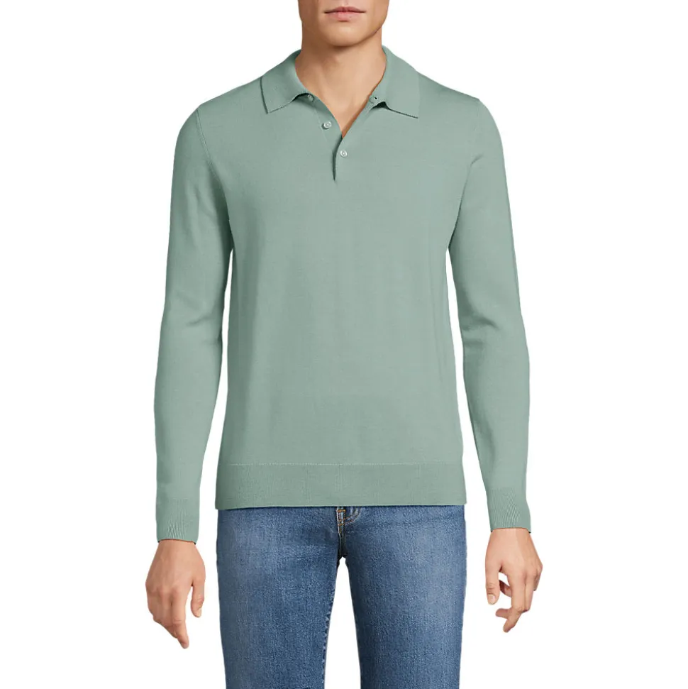 Merino-Polopullover für Herren