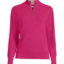 Merino-Pullover mit Reißverschluss für Damen in Petite-Größe