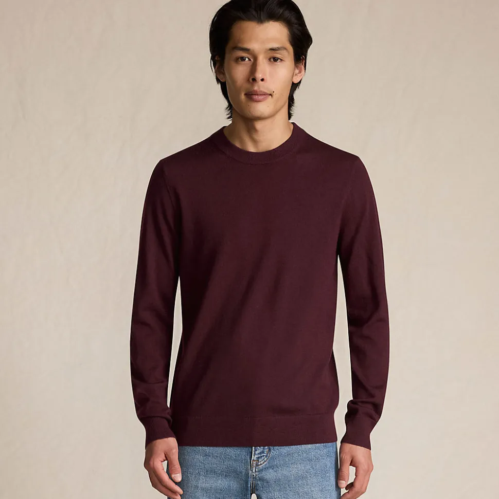 Merino-Pullover mit Rundhals für Herren