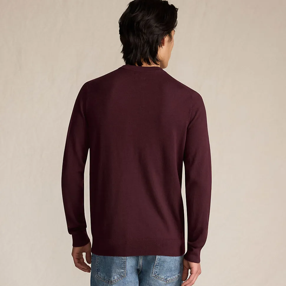 Merino-Pullover mit Rundhals für Herren