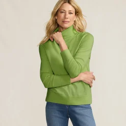 Merino-Pullover mit weitem Rollkragen für Damen