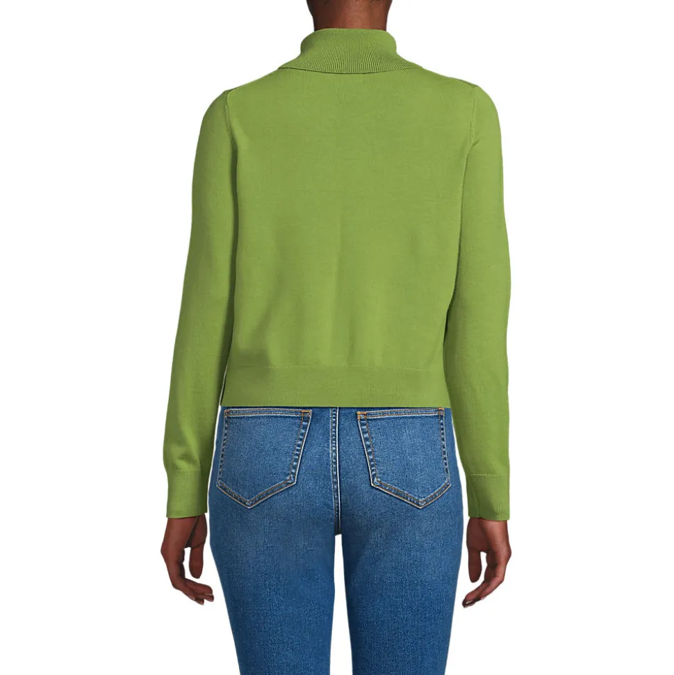 Merino-Pullover mit weitem Rollkragen für Damen