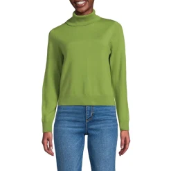 Merino-Pullover mit weitem Rollkragen für Damen