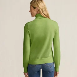 Merino-Pullover mit weitem Rollkragen für Damen