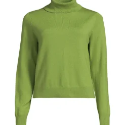 Merino-Pullover mit weitem Rollkragen für Damen