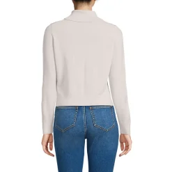 Merino-Pullover mit weitem Rollkragen für Damen