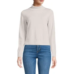 Merino-Pullover mit weitem Rollkragen für Damen