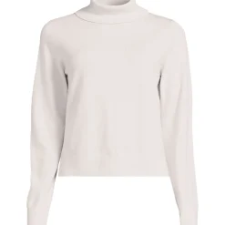 Merino-Pullover mit weitem Rollkragen für Damen