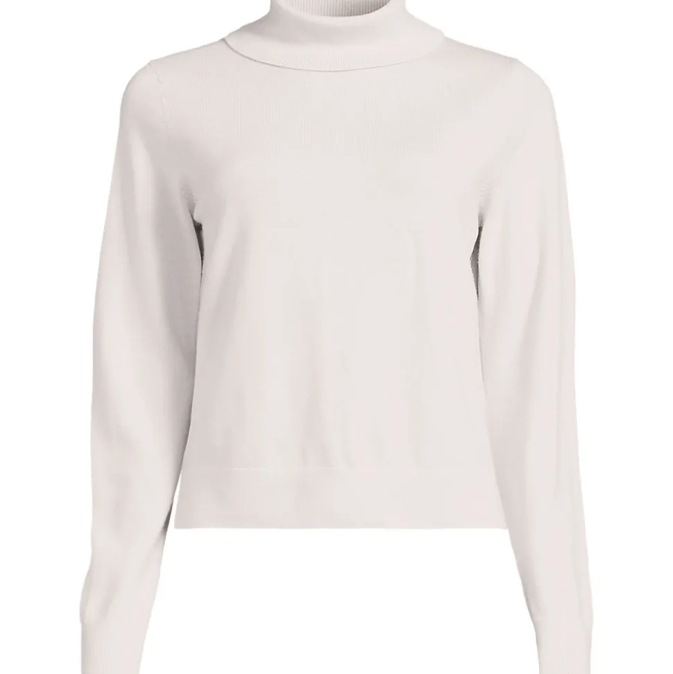 Merino-Pullover mit weitem Rollkragen für Damen