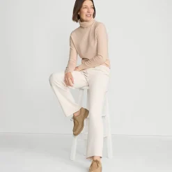 Merino-Rollkragenpullover für Damen