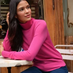 Merino-Rollkragenpullover für Damen