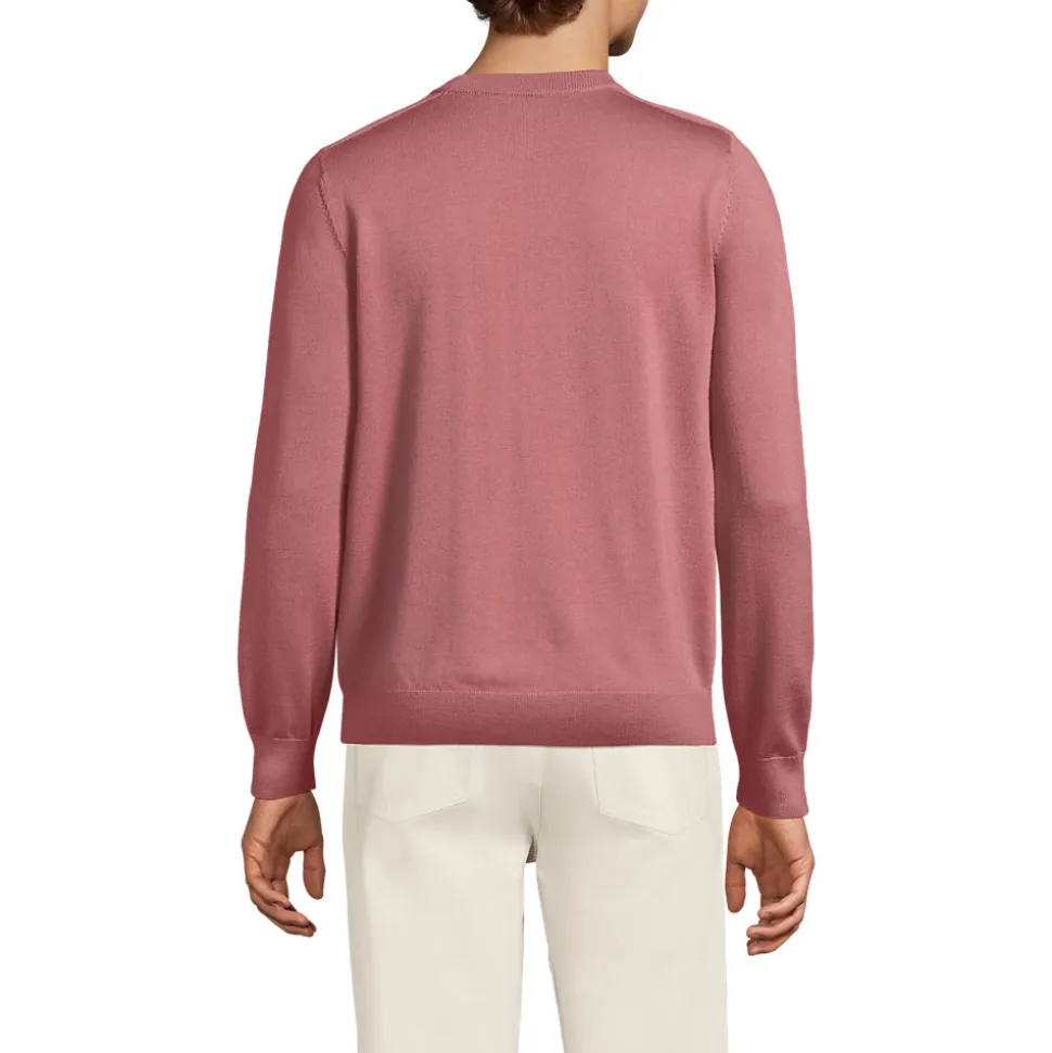 Merino-Rundhalspullover für Herren
