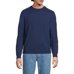 Merino-Rundhalspullover für Herren