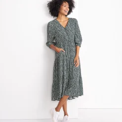 Midikleid mit Stufenrock für Damen
