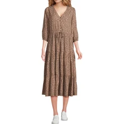 Midikleid mit Stufenrock für Damen