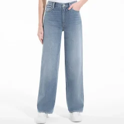 Mid Waist Baggy Jeans aus Baumwolle