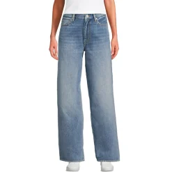Mid Waist Baggy Jeans aus Baumwolle