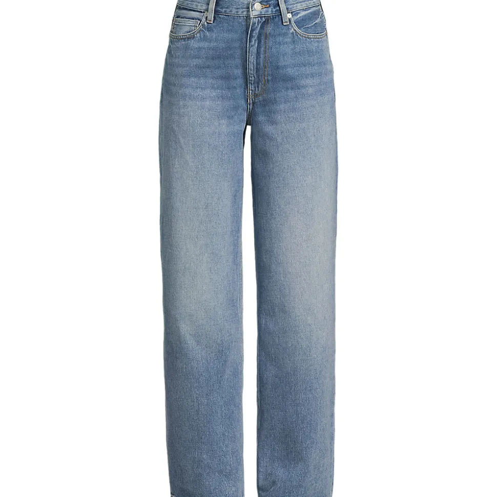 Mid Waist Baggy Jeans aus Baumwolle
