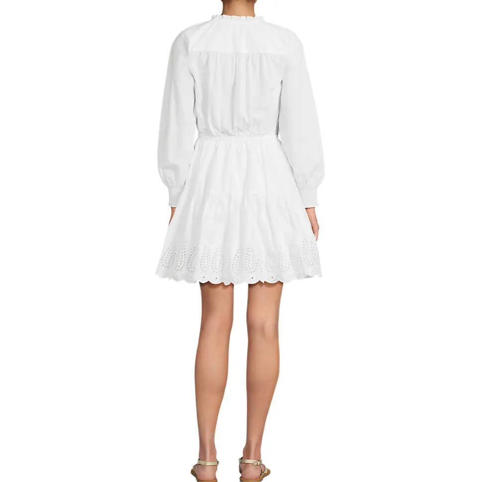 Minikleid mit Lochstickerei für Damen