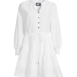 Minikleid mit Lochstickerei für Damen