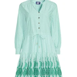 Minikleid mit Lochstickerei für Damen