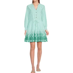 Minikleid mit Lochstickerei für Damen