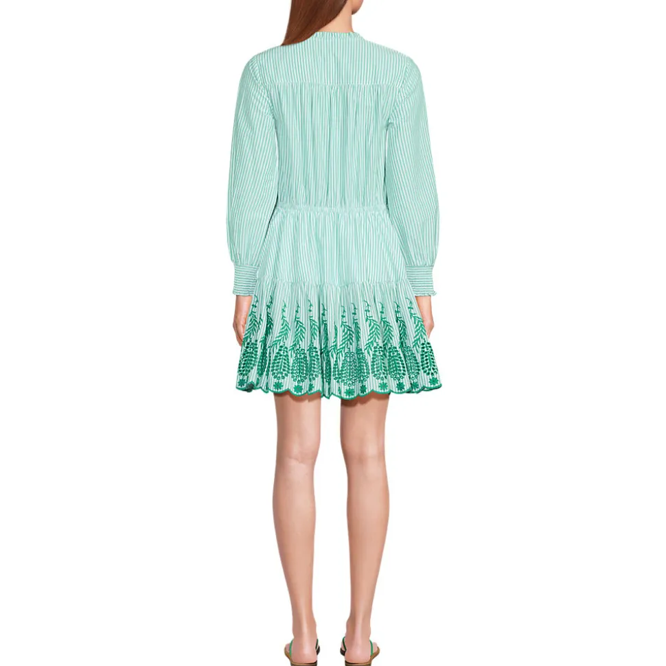 Minikleid mit Lochstickerei für Damen