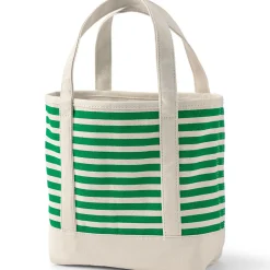 Mittelgroße offene Canvas-Tasche mit Printmuster für Damen