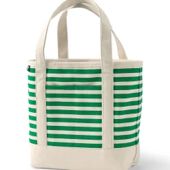 Mittelgroße offene Canvas-Tasche mit Printmuster für Damen