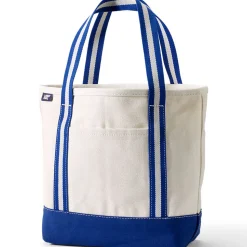 Mittelgroße offene Canvas-Tasche