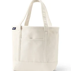 Mittelgroße offene Canvas-Tasche