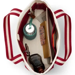 Mittelgroße offene Canvas-Tasche