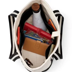Mittelgroße offene Canvas-Tasche