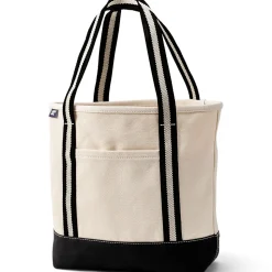 Mittelgroße offene Canvas-Tasche