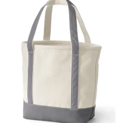 Mittelgroße offene Canvas-Tasche