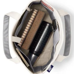 Mittelgroße offene Canvas-Tasche