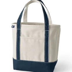 Mittelgroße offene Canvas-Tasche