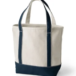 Mittelgroße offene Canvas-Tasche