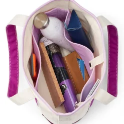 Mittelgroße offene Canvas-Tasche