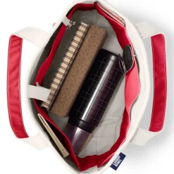 Mittelgroße offene Canvas-Tasche