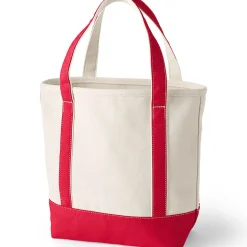 Mittelgroße offene Canvas-Tasche