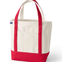 Mittelgroße offene Canvas-Tasche